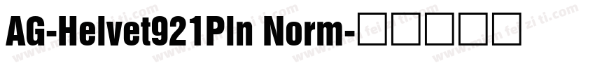 AG-Helvet921Pln Norm字体转换